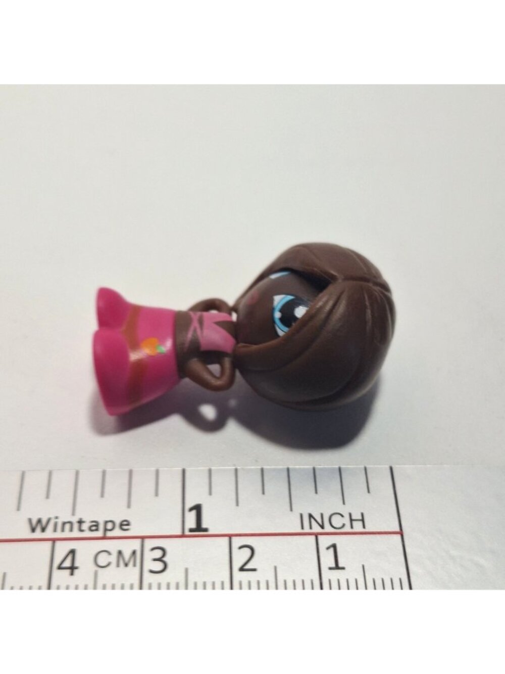 Gift Ems Mini Doll 1.5" African American Girl Pink Dress With a Peach - Picture 5 of 12